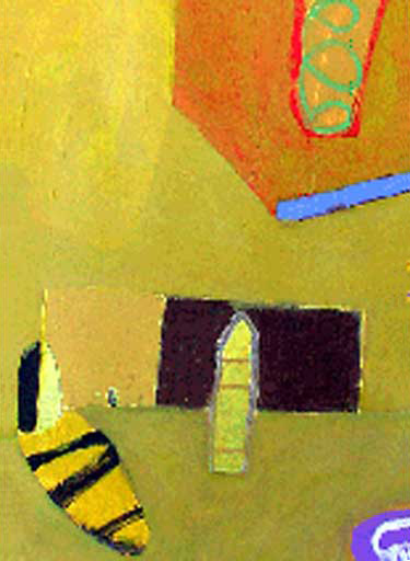 Zee Zee - Acrylic on Paper - Image 30" x 22" - Paper 30" x 22"