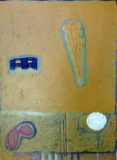 Friends - Acrylic on Paper - Image 24" x 18" - Paper 30" x 22"