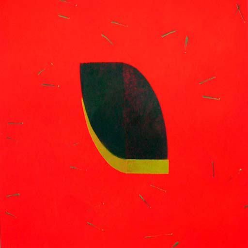 Mostly - Acrylic on Paper - Image 16" x 16" - Paper 30" x 22"