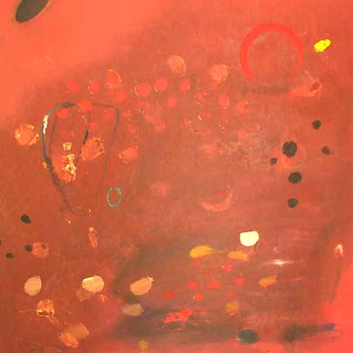 Orange Peel II - Oilbar on Paper - Image 16" x 16" - Paper 30" x 22"