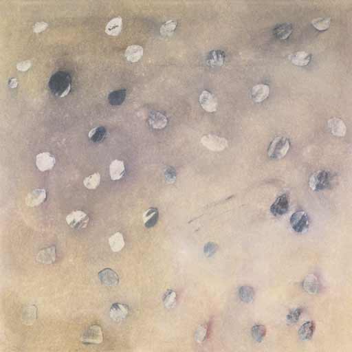 Stone River - Oilbar on Paper - Image 16" x 16" - Paper 30" x 22"