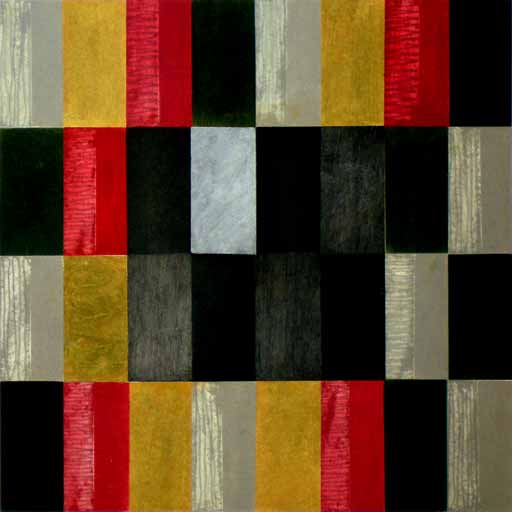 Another Door - Oil Bar on Paper - Image 16" x 16" - Paper 30" x 22"