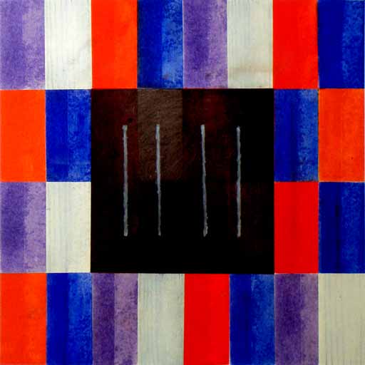 Jupiter - Oil Bar on Paper - Image 16" x 16" - Paper 30" x 22"