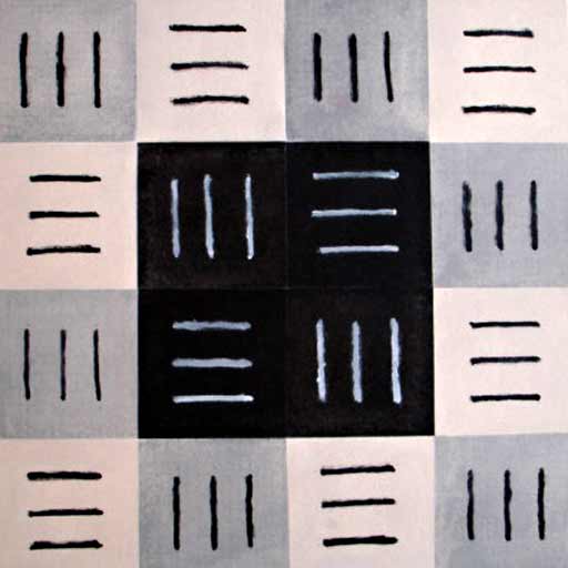 Lajes III - Oil Bar on Paper - Image 16" x 16" - Paper 30" x 22"
