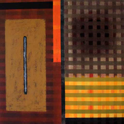 Natural Spring - Oil Bar on Paper - Image 16" x 16" - Paper 30" x 22"