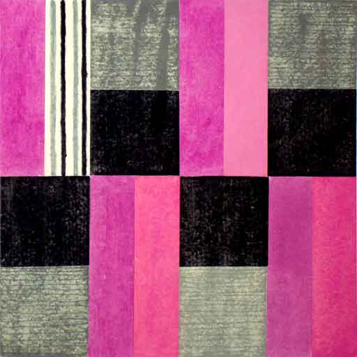 Sin Tutulo - Oil Bar on Paper - Image 16" x 16" - Paper 30" x 22"