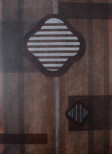 Blash Back - Oil Bar on Paper - Image 30" x 22" - Paper 30" x 22"