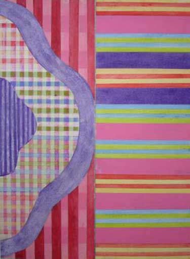 Keukeu - Oil Bar on Paper - Image 30" x 22" - Paper 30" x 22"