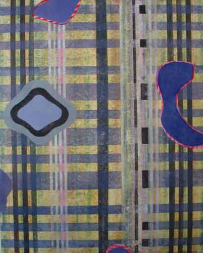 Open Circuit - Acrylic on Paper - Image 20" x 16" - Paper 30" x 22"