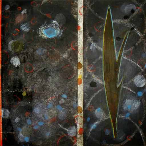 Bach - Oil Bar on Paper - Image 16" x 16" - Paper 30" x 22"