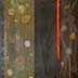 Lone Leaf - Oil Bar on Paper - Image 16" x 16" - Paper 30" x 22"