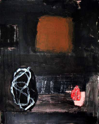 Something Else - Oil Bar on Paper - Image 20" x 16" - Paper 30" x 22"
