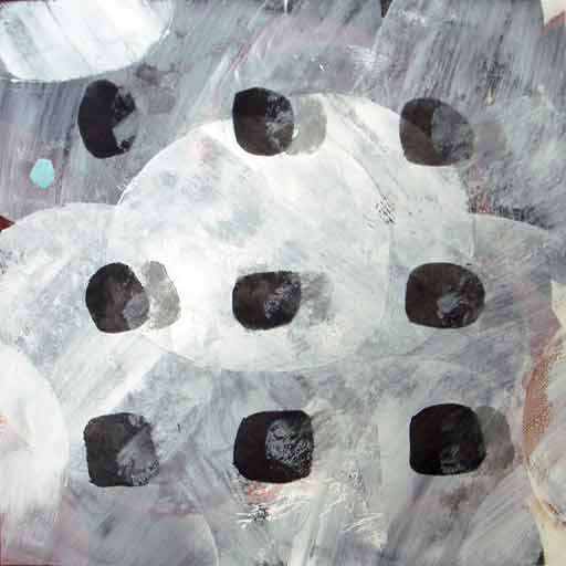 Spring Any Day Now - Mixed Media on Paper - Image 16" x 16" - Paper 30" x 22"