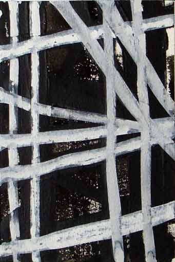 Dubai Series VI - Gouache on Paper - Image 6" x 4" - Paper 6" x 4"