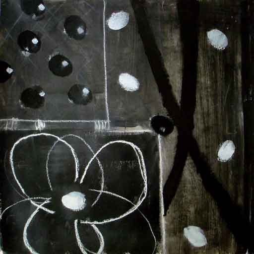 Mumbai Suite III - Acrylic on Paper - Image 22" x 22" - Paper 22" x 22"