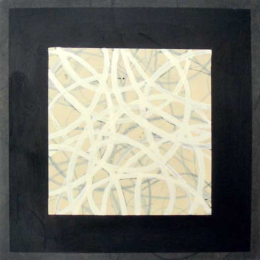 Connection IV - Mixed Media on Paper - Image 16" x 16" - Paper 16" x 16"