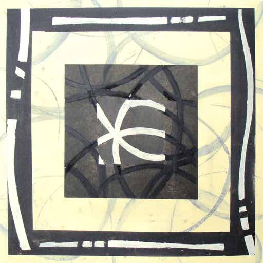 Connection V - Mixed Media on Paper - Image 16" x 16" - Paper 16" x 16"