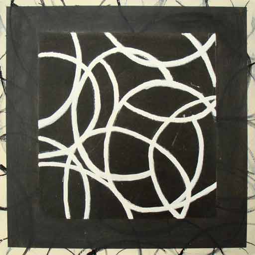 Connection VII - Mixed Media on Paper - Image 16" x 16" - Paper 16" x 16"