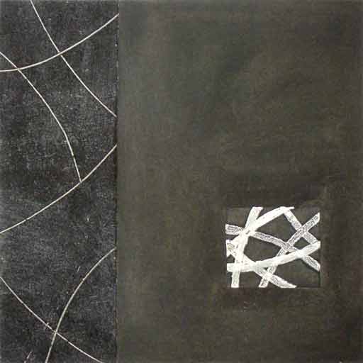 Connection XII - Mixed Media on Paper - Image 16" x 16" - Paper 16" x 16"