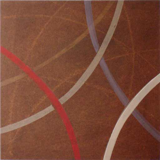 Sijo I - Oilbar on Paper - Image 12" x 12" - Paper 22" x 22"