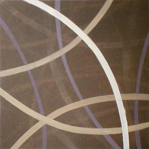 Sijo III - Oilbar on Paper - Image 12" x 12" - Paper 22" x 22"