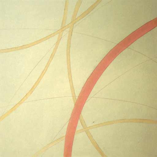 Sijo V - Oilbar on Paper - Image 16" x 16" - Paper 22" x 22"