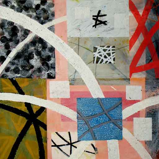 Big Bear - Mixed Media on Paper - Image 16" x 16" - Paper 30" x 22"