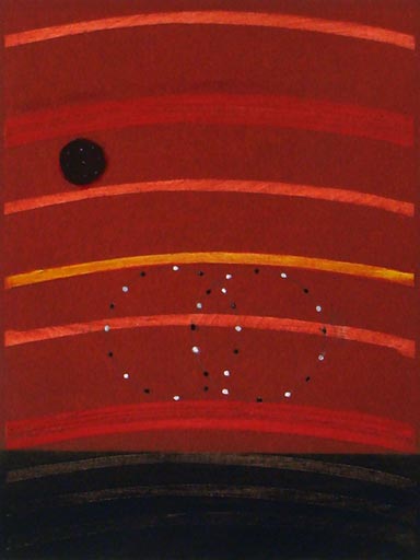 Place de la Concorde VIII - Oilbar on Paper - Image 8" x 6" - Paper 30" x 22"