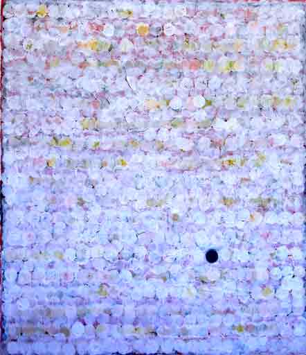 Bentley Circles: Land of Silence I - Acrylic on Paper - Image 19" x 16" - Paper 30" x 22"