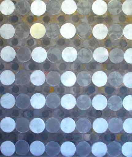 Bentley Circles: Land of Silence IV - Oilbar on Paper - Image 20" x 17" - Paper 30" x 22"
