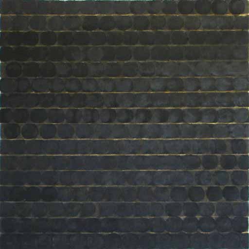 Bentley Circles: Land of Silence VI - Oilbar on Paper - Image 16" x 16" - Paper 30" x 22"