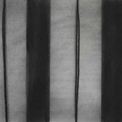 Split - Charcoal on Paper - Image 16" x 16" - Paper 30" x 22"