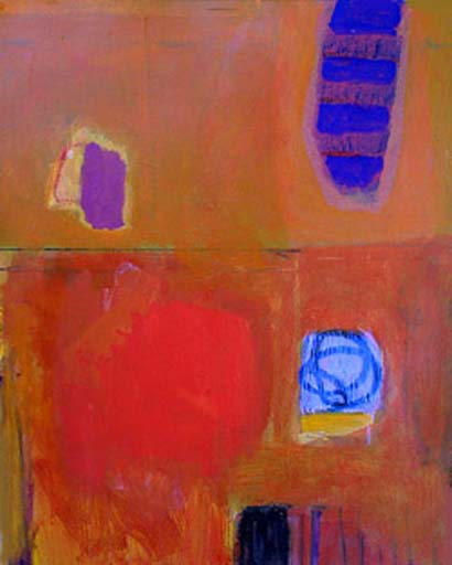 City Square - Oil Bar on Paper - Image 20" x 16" - Paper 30" x 22"