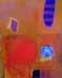 City Square - Oil Bar on Paper - Image 20" x 16" - Paper 30" x 22"