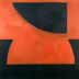 Orange Wedge - Oil Bar on Paper - Image 16" x 16" - Paper 30" x 22"