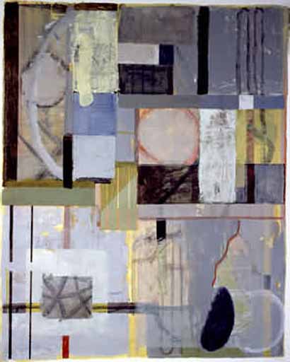 Portland Gale - Acrylic on Paper - Image 20" x 16" - Paper 30" x 22"
