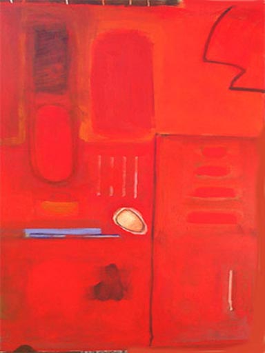 Red Sail - Acrylic on Canvas - Image 40" x 30" - Canvas 40" x 30"