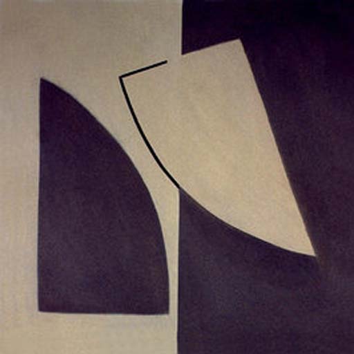 Tilt - Oil Bar on Paper - Image 16" x 16" - Paper 30" x 22"