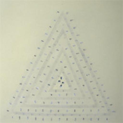 Liner 3 - Oil Bar on Paper - Image 16" x 16" - Paper 30" x 22"