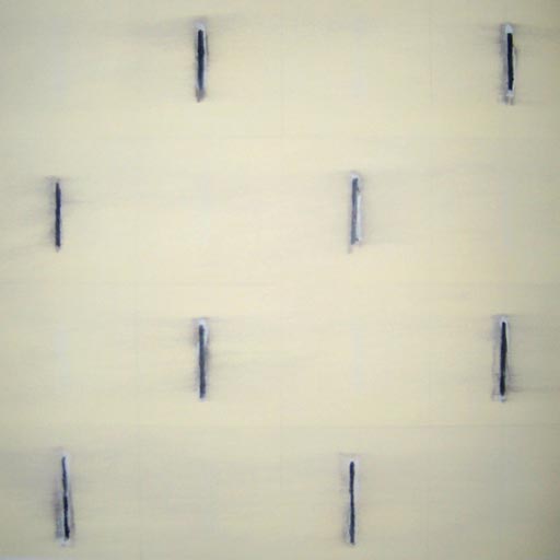 Stripe - Oil Bar on Paper - Image 16" x 16" - Paper 30" x 22"